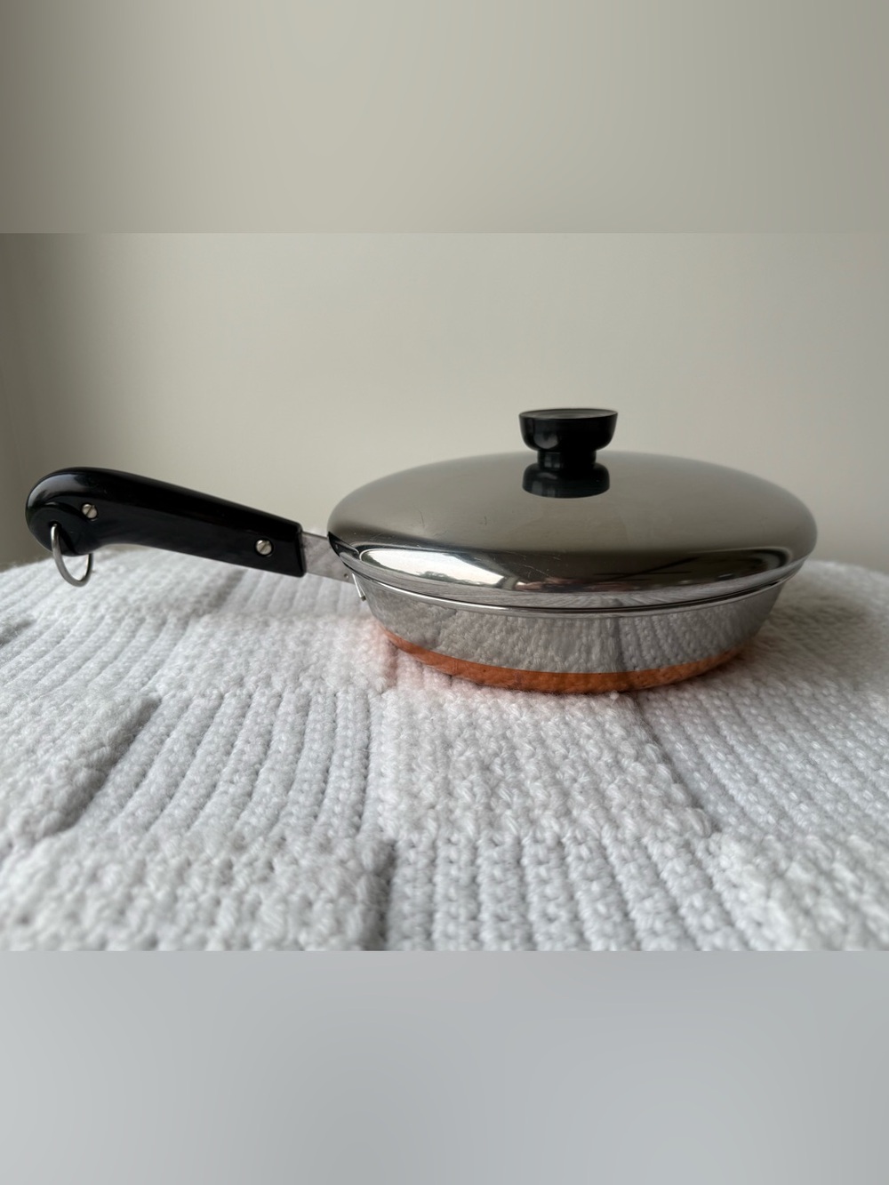 Vintage 8” Revere Ware Egg Poacher Copper Clad Pan - Picture 2 of 14